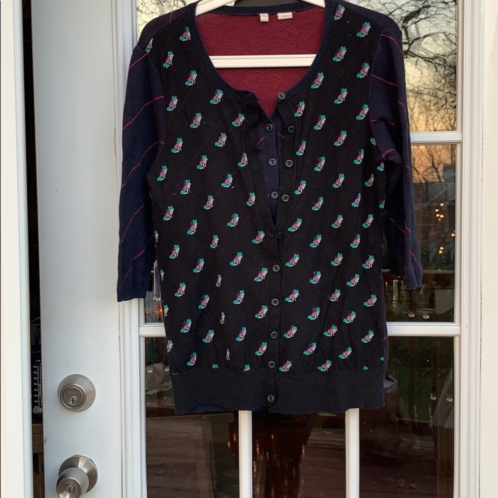 Moth Anthropologie Wily Fox Layered Cardigan